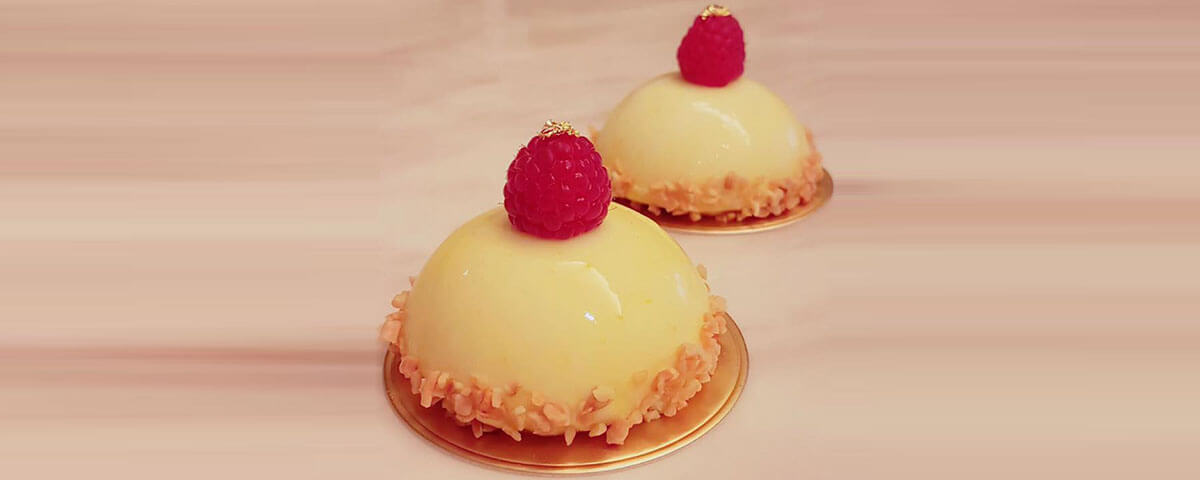 Japanese Rare Sugar Passion Fruit Dome Cake